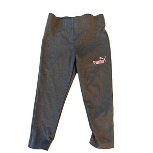 Girls' Puma Leggings, Size 2, Gray